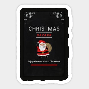 Christmas Santa Bazar Sticker